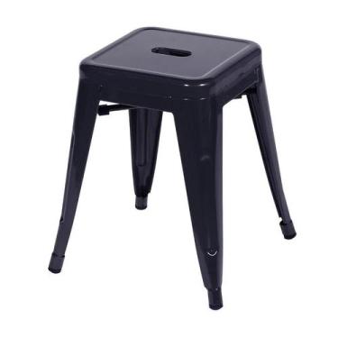 Imagem de Banqueta Boxbit Titan Tolix Em Aço Com Pintura Epoxi Preta