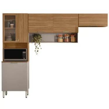 Imagem de Cozinha Compacta 6 Portas 1 Nicho em MDP Alba Demobile