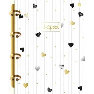 Imagem de Caderno Fichário Argolado Colegial Happen Animativa 160 Folhas