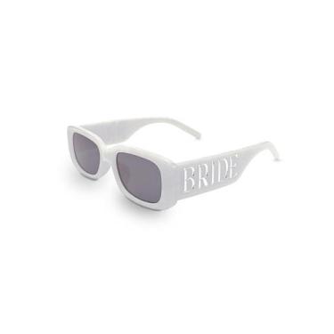 Imagem de Gafas de Sol Fibye Bride Mármol Blanco con Logo Plateado para Mujer