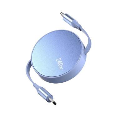 Imagem de Carregador Rápido PD De 240W Com Cabo Retrátil Tipo C Para iPhone 15 1