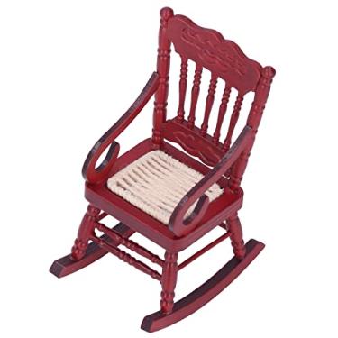 Imagem de Generic Cadeira Em Miniatura para Casa de Bonecas Móveis de Madeira de Cor Brilhante Requintada para Casa de Bonecas 1:12, Decoração Multifuncional Em para Quarto de Crianças, Jardim de Estudo,