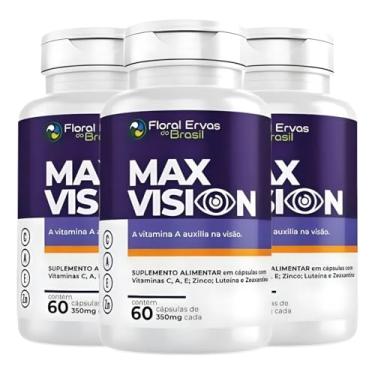 Imagem de KIT C/3 Un. Max Vision 60 Cápsulas Saúde Dos Olhos Visão Luteína Zeaxantina
