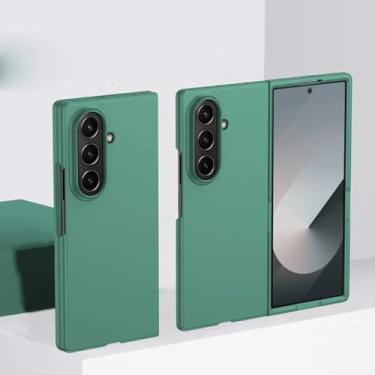 Imagem de Capa protetora para Samsung Galaxy Z Fold 7 6 5 3 4 Zfold7, modelo Candy Cute, fina e resistente (para Galaxy Z Fold4/Verde Escuro)
