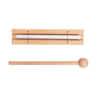 Imagem de KiBcsLic Instrumento de percussão de nota única com sino de mão, inclui sino de energia de martelo para ferramenta de gerenciamento de sala de aula, ioga de