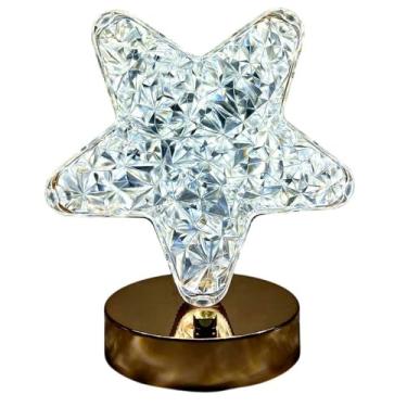 Imagem de Luminária LED Decorativa com USB, Recarregável, 3 Temperaturas de Cor, Toque Sensível, 10cm x 2,5cm, Plástico, Portátil, 250g