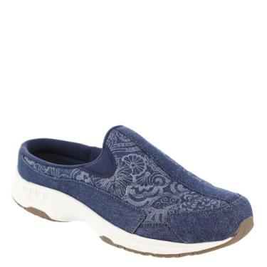 Imagem de Easy Spirit AP1 Tênis esportivo de caminhada, Jeans floral azul escuro, 8.5 Narrow