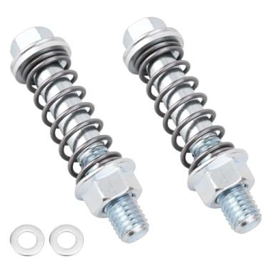 Imagem de Conjunto de 2 conjuntos M10-1,5 x 65 mm Kit de porcas de parafusos de escape, kit de porcas de parafuso de mola de escape, kit de porca de parafuso de substituição para a maioria dos carros