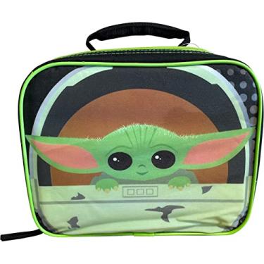 Imagem de Lancheira isolada Star Wars The Mandalorian Baby Yoda (preta-verde)