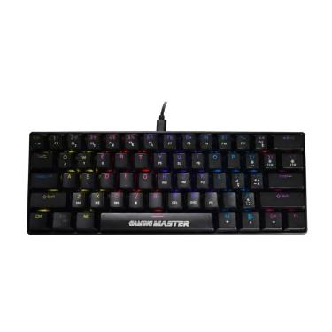 Imagem de Teclado Mecânico Gamer K-Mex Spectra Fury - ABNT2 - Led - 60% - Switch Blue - Preto KBL888U0001CB0X