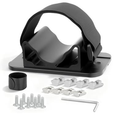 Imagem de Suporte de roda traseira de bicicleta, suporte de rack de roda traseira, suporte de suporte de pneu de bicicleta, compatibilidade com várias bicicletas, acessório de rack de teto de carro para