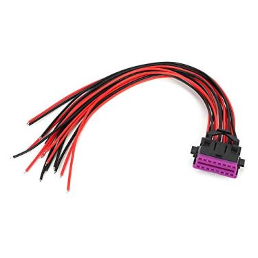 Imagem de Generic Conector Macho Obd2 de, 16 Pinos, Abertura de Plástico Abs, Cabo Extensor Feminino para Ferramentas de Diagnóstico, Operação Simples, Ideal para Mecânica de Automóveis
