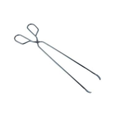 Imagem de Pinça de Churrasco em Aço Inox Pegador de Carnes, Linguiças, Legumes e