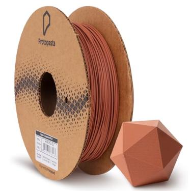Imagem de Proto-Pasta Filamento de Impressora 3D Pla Preenchido com Cobre Protopasta | Filamento Composto de Metal Comp 1,75 mm, 500g