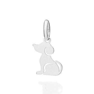 Imagem de Pingente Cachorro Sentado Prata 925 Rommanel 840309 Cor:Prata, Prata