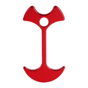 Imagem de Cryfokt Estacas para Barraca de Unhas de Piso, Estável e Conveniente, 4 Peças, Vermelho/ouro, 2.6x1.4 ", para Festa Ao Ar Livre, Acampamento, Material de Liga de Alumínio (Vermelho)