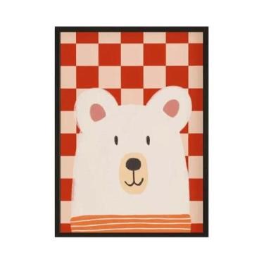 Imagem de Arte De Parede Para Quarto Infantil, Impressão Nórdica De Coelhos Flor