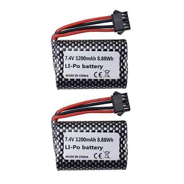 Imagem de Fytoo Acessórios 2 peças 7,4 V 1200 mAh bateria de lítio para R208 R308 2008 R206 TX122 TX123 H106 V003 bateria de barco de controle remoto acessórios de modelo de barco de alta velocidade