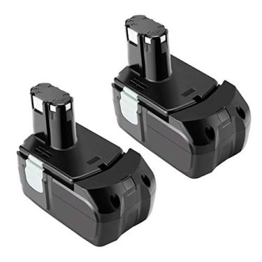 Imagem de Shentec Pacote com 2 baterias de 18 V 4,0 Ah Ni-MH compatíveis com Hitachi EB1814S EB1814SL EB1812S EB1820 EB1820L DS18DVF3 EB1824L EB1830HL 322436 DS18DVF3 DS18DFL C18DFL. L DV18DMDM R WR18DMR UB18DL