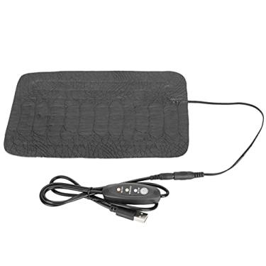 Imagem de Generic Almofada de Aquecimento Anti-riscos para Répteis Tapete Térmico à Prova D'água USB para Tartaruga Lagarto Estimular Apetite para Cobras Tartarugas Sob Aquecedor de Tanque Feito de Couro PU (S)