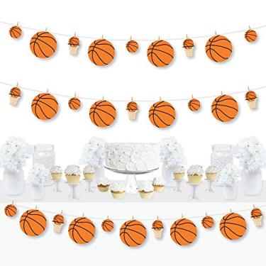 Imagem de Big Dot of Happiness Nothin’ but Net - Basketball - Baby Shower or Birthday Party DIY Decorations - Clothespin Garland Banner - 44 Pieces