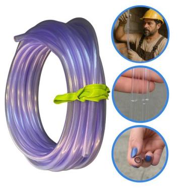 Imagem de Mangueira De Nível Siliconada 5/16 X 1,3mm Reforçada Pedreiro com 50mt