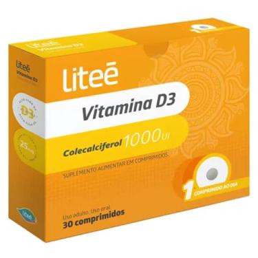 Imagem de Vitamina D3 1000UI 30 Cápsulas Liteé