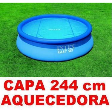 Imagem de Protetor Aquecedor Solar Capa Aquecedora Piscina 244 Cm 2,44 m Intex 2