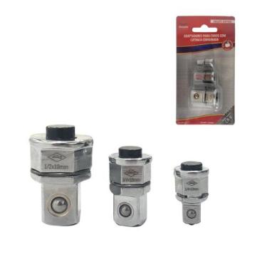 Imagem de Adaptadores Catraca Engate Rápido P/ Chave Combinada 3 Pçs - Corneta