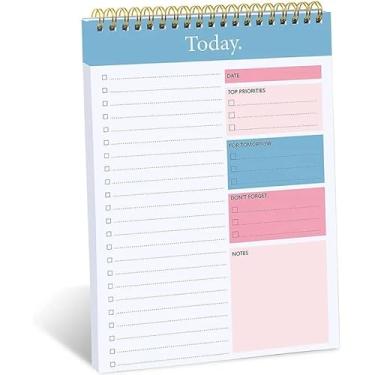 Imagem de Planner Executivo Agenda Diária Premium Com Folhas De Checklist E Planejamento Pessoal (azul)