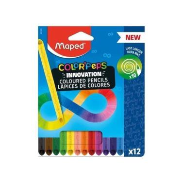 Imagem de Lápis de cor 12 cores infinity color peps maped
