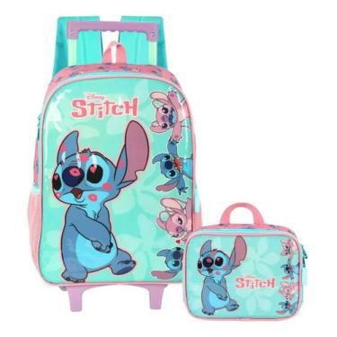 Imagem de Kit Mochila Escolar de Carrinho Infantil Com Alça nas Costas + Lanchei