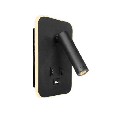 Imagem de Arandela Parede Led Direcionável Com Usb Interruptor Bet78 - Acienda