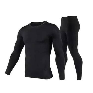 Imagem de Conjunto segunda pele para pratica esportiva - DYTHELIM MODAS, Preto, 