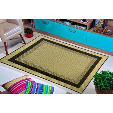 Imagem de Tapete 1,00 x 1,50 sisal sem pelo 100% antiderrapante não risca o piso