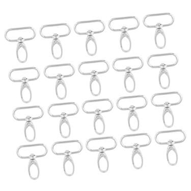 Imagem de Generic Clipes de Gatilho Giratórios Ganchos de Chaveiro Duráveis ​​para Pendurar Chaves e Garrafas, 20 Peças de Fechos de Bolsa de Liga de Zinco para Acessórios Diy de Uso Diário (32mm)