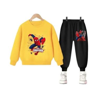 Imagem de Conjunto De Moletom E Calça Com Capuz Do Homem-Aranha Da Disney Para M