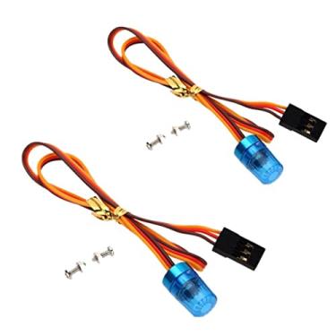 Imagem de Milageto Conjunto de 2 Peças de Rotação RC para Acessórios de Carros E Caminhões de Brinquedo em Miniatura, 2 peças azul