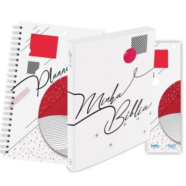 Imagem de Kit Jovem - Planner + Bíblia Capa Dura NTLH + Marca Página