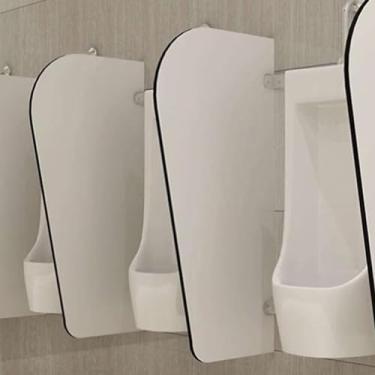Imagem de Tela de privacidade de mictório, divisória de vaso sanitário para urinol, privacidade de mictório, acessórios de aço inoxidável, hotel, banheiro público à prova d'água, resistente ao desgaste
