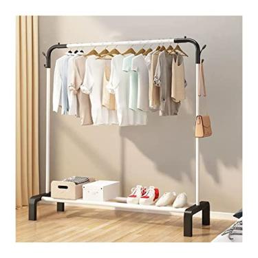 Imagem de Cabideiro sem ar para roupas, varal, varal, casa, varal, varal, varal, varal, varal de roupas, multicamadas, varal, interior, simples, suporte para casaco de madeira (4)