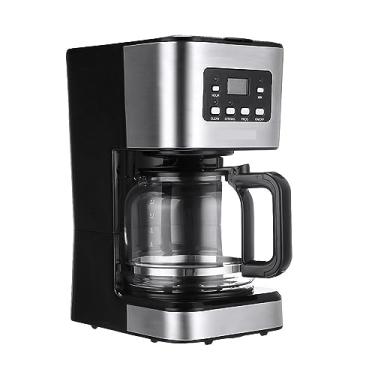 Imagem de pcagfaajmh Máquina automática de café por gotejamento Amen, com garrafa de água de vidro, tela sensível ao toque, pausa, filtro de reutilização