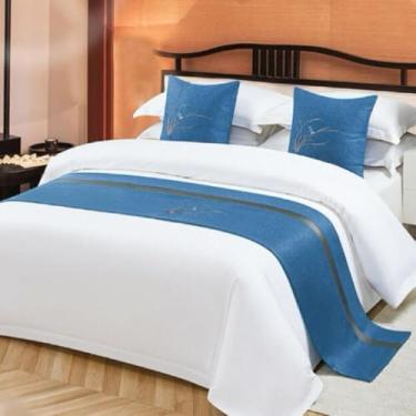 Imagem de Corredores de cama sedosos bordados, cobertor macio para cama queen, ideal para vestir colchões, sofás e reformas de quarto de hóspedes - tipo 08||50 * 260 cm para cama de 2,0 m