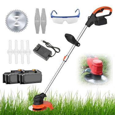 Imagem de Cortador de grama portátil cortador de grama elétrico sem fio cortador de grama elétrico portátil adequado para gramado e jardinagem ao ar livre zhengzilu