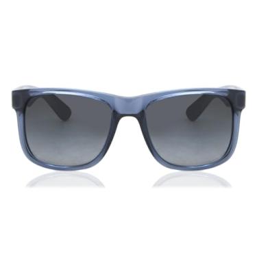 Imagem de Óculos de Sol Ray-Ban Polarizado Justin 0RB4165 6596T3 Tam 55 / Azul - Lentes Cinza Gradiente