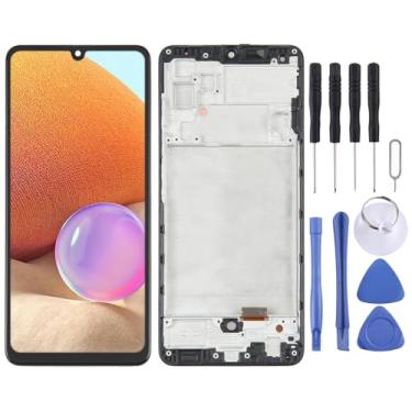 Imagem de Hiregolish Peças de reparo de tela, para Samsung Galaxy A32 4G SM-A325 OLED LCD digitalizador de tela montagem completa com moldura, conjunto de substituição de tela com kits de reparo