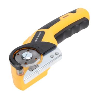 Imagem de Luqeeg Tesoura Elétrica Sem Fio, Cortador de Papelão Recarregável, Cortador de Lâmina de Liga de Aço Endurecido SK5 Com Interruptor de Segurança Duplo e Luz LED, Ideal para Carpetes, Couro, (com 2