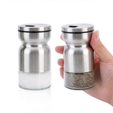 Imagem de Neodaco Conjunto de saleiro e pimenteiro (prata)