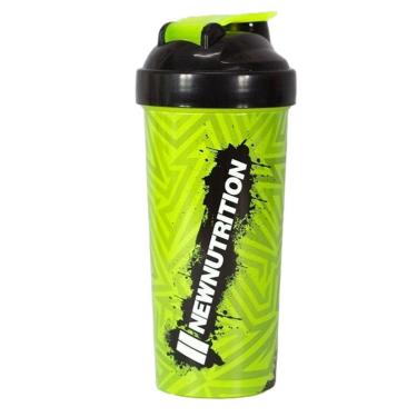 Imagem de Coqueteleira Slim Estampada - 600ml Verde Neon - NewNutrition-Masculino