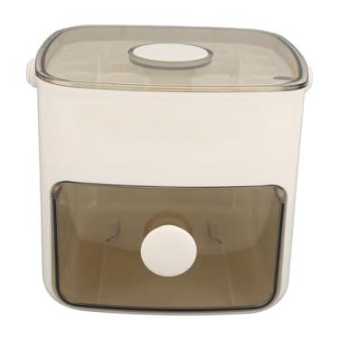 Imagem de SPYMINNPOO Bandeja de Cubos de Gelo Com Tampa, Máquina de Gelo de Liberação Fácil, Produz 120 Cubos de para Uísque e Coquetéis (Leite Branco)